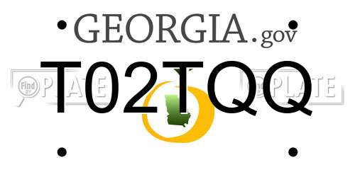 T02TQQ Georgia License Plate