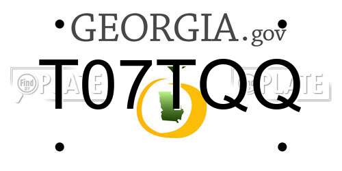 T07TQQ Georgia License Plate
