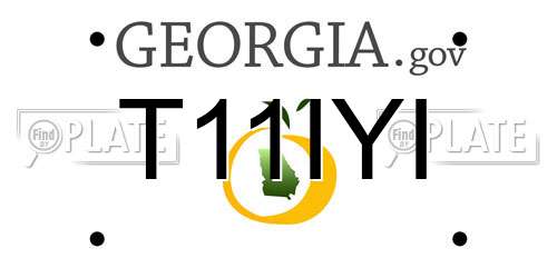 T11IYI Georgia License Plate