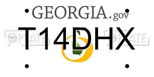 T14DHX Georgia License Plate