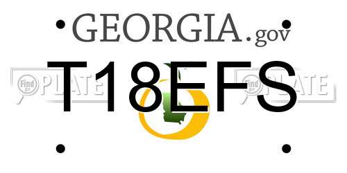 T18EFS Georgia License Plate