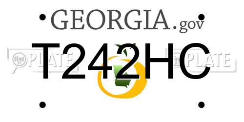 T242HC Georgia License Plate