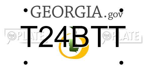 T24BTT Georgia License Plate
