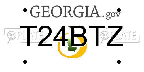 T24BTZ Georgia License Plate
