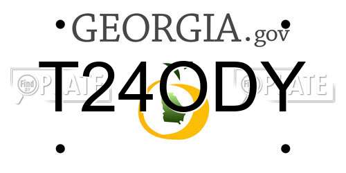 T24ODY Georgia License Plate