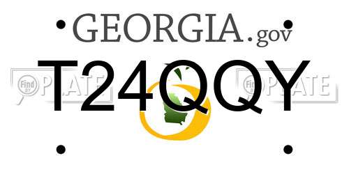 T24QQY Georgia License Plate