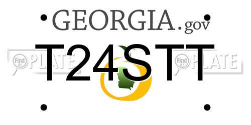 T24STT Georgia License Plate