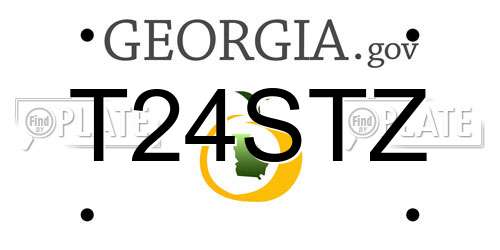 T24STZ Georgia License Plate