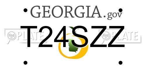 T24SZZ Georgia License Plate