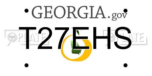 T27EHS Georgia License Plate