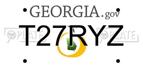 T27RYZ Georgia License Plate