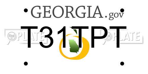 T31TPT Georgia License Plate