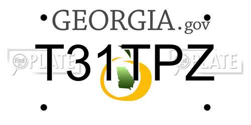 T31TPZ Georgia License Plate