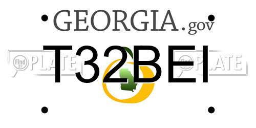 T32BEI Georgia License Plate