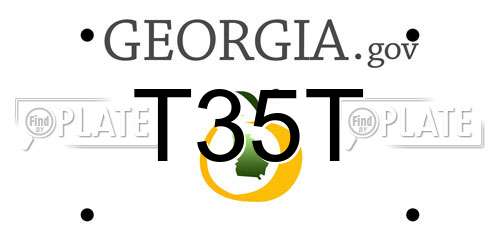 T35T Georgia License Plate