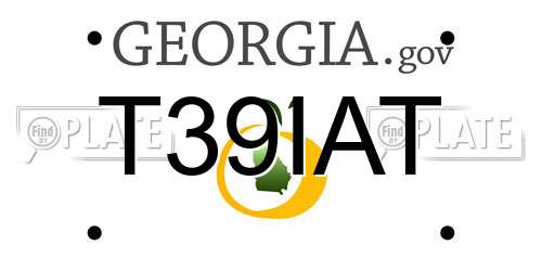T39IAT Georgia License Plate