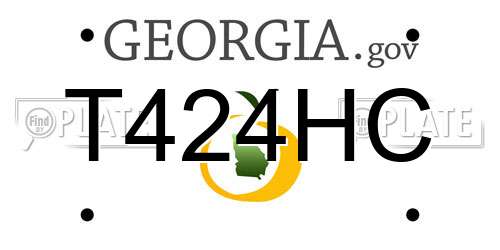 T424HC Georgia License Plate