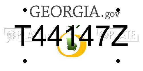 T44147Z Georgia License Plate