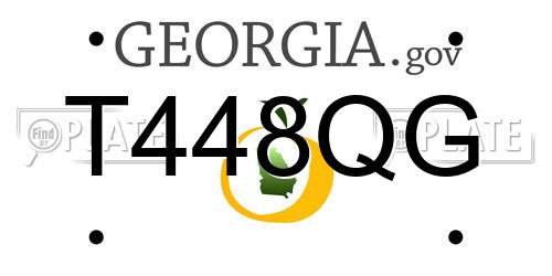 T448QG Georgia License Plate