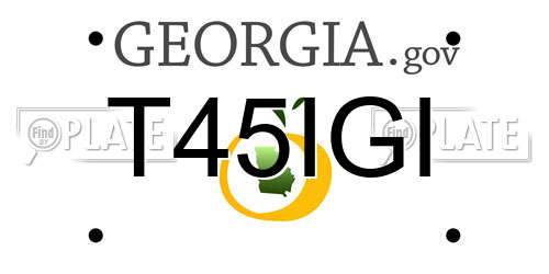 T45IGI Georgia License Plate