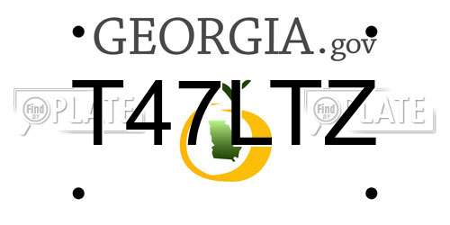 T47LTZ Georgia License Plate