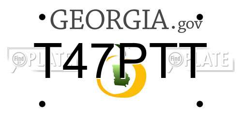 T47PTT Georgia License Plate