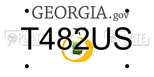 T482US Georgia License Plate