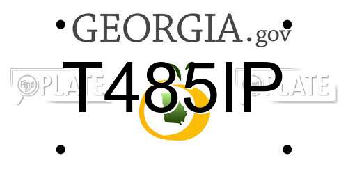 T485IP Georgia License Plate