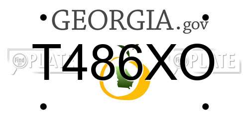 T486XO Georgia License Plate