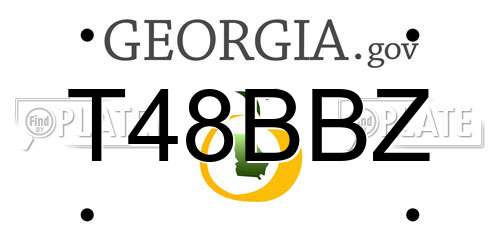 T48BBZ Georgia License Plate