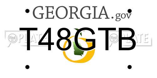 T48GTB Georgia License Plate