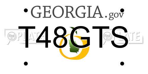 T48GTS Georgia License Plate