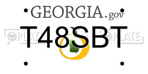 T48SBT Georgia License Plate
