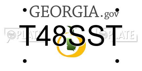 T48SST Georgia License Plate