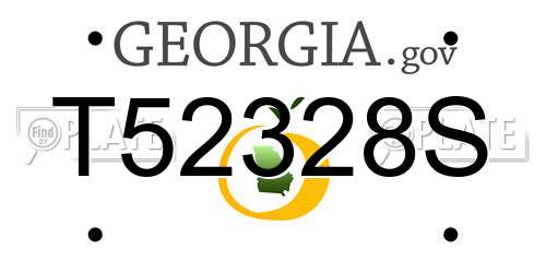 T52328S Georgia License Plate