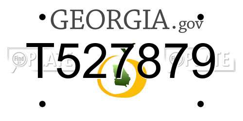 T527879 Georgia License Plate