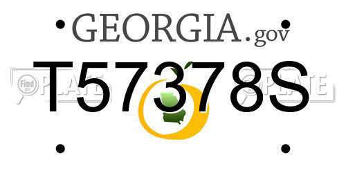 T57378S Georgia License Plate