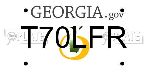 T70LFR Georgia License Plate