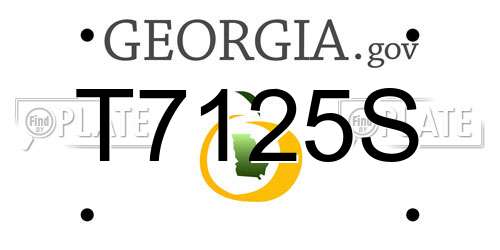 T7125S Georgia License Plate