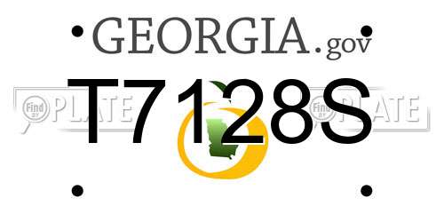 T7128S Georgia License Plate