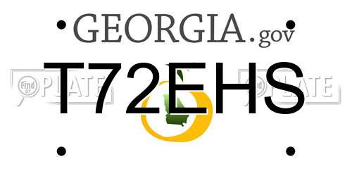 T72EHS Georgia License Plate