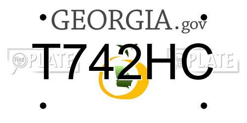 T742HC Georgia License Plate