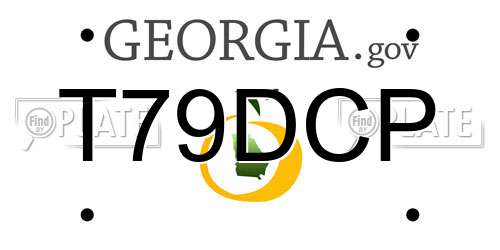 T79DCP Georgia License Plate