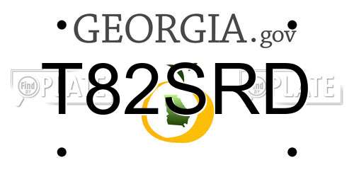 T82SRD Georgia License Plate