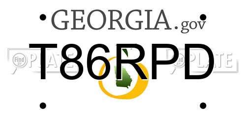 T86RPD Georgia License Plate