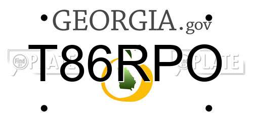 T86RPO Georgia License Plate