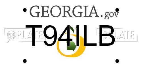 T94ILB Georgia License Plate