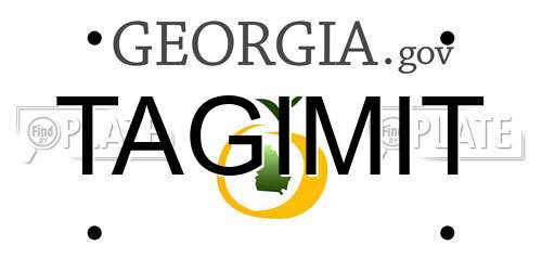 TAGIMIT Georgia License Plate