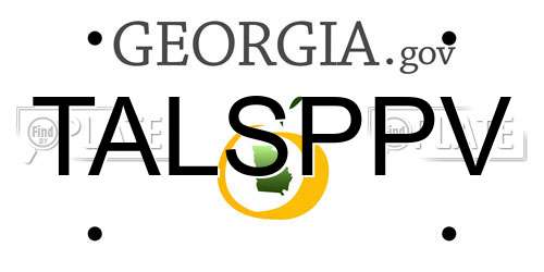 TALSPPV Georgia License Plate