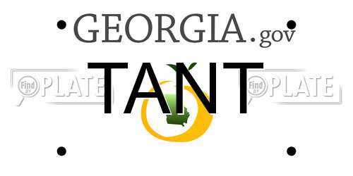 TANT Georgia License Plate